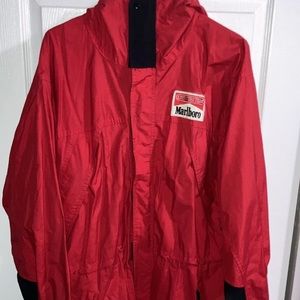 Vintage Marlboro Adventure Team Zip Up Hooded Windbreaker Jacket Size Large
